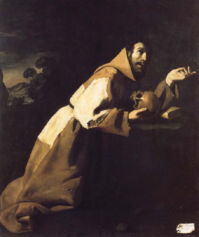 Francisco de Zurbaran Saint Francis in Meditation France oil painting art